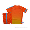 Grade ori plain short sleeve soccer jersey,customize blank dry fit soccer jersey set,cheap football kit wholesale